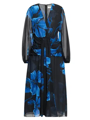 Chiara Boni La Petite Robe Women's Floral Georgette Midi-Dress | Thumbnail 1 Chiara Boni La Petite Robe Women's Floral Georgette Midi-Dress | Thumbnail 1