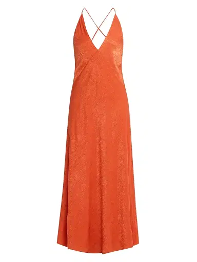 Significant Other Women's Arielle Plunging Maxi Dress - Red | Thumbnail 1