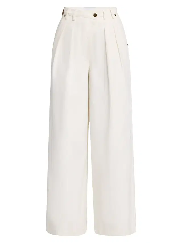 Significant Other Women's Micah Denim Angled Waist Pleated Pants -