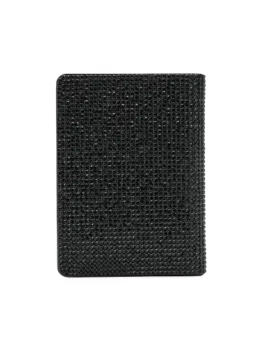 Judith Leiber Couture Women's Leather & Crystal Passport Holder - Black | Thumbnail 6