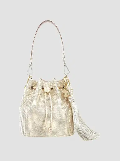 Judith Leiber Couture Women's Piper Crystal-Embellished Bucket Bag - Silver Rhine | Thumbnail 2