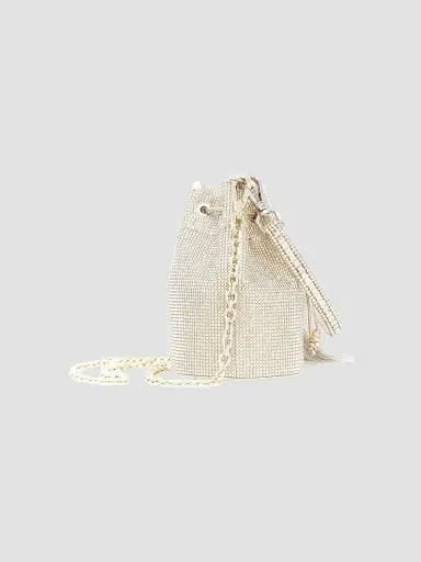 Judith Leiber Couture Women's Piper Crystal-Embellished Bucket Bag - Silver Rhine | Thumbnail 4