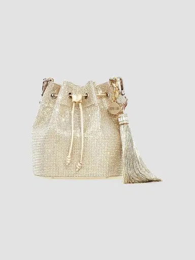 Judith Leiber Couture Women's Piper Crystal-Embellished Bucket Bag - Silver Rhine | Thumbnail 7