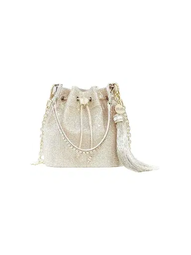 Judith Leiber Couture Women's Piper Crystal-Embellished Bucket Bag - Silver Rhine | Thumbnail 1
