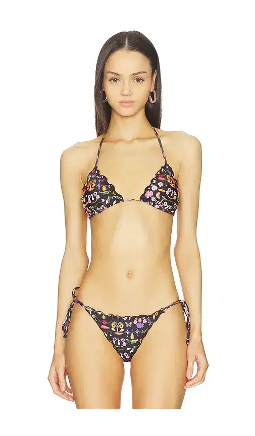 Agua Bendita Lolina Ambar Triangle Bikini Top