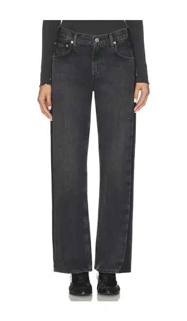 Citizens of Humanity Lindz Low Rise Easy Straight With Tuxedo Stripe Jeans | Thumbnail 2