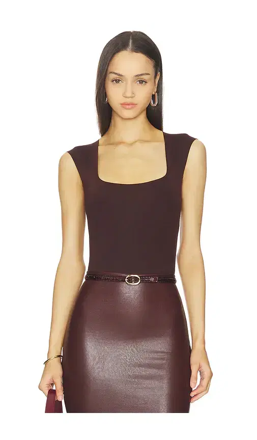 Commando Neoprene Cap Sleeve Bodysuit