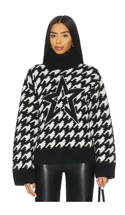 Chunky Houndstooth Sweater