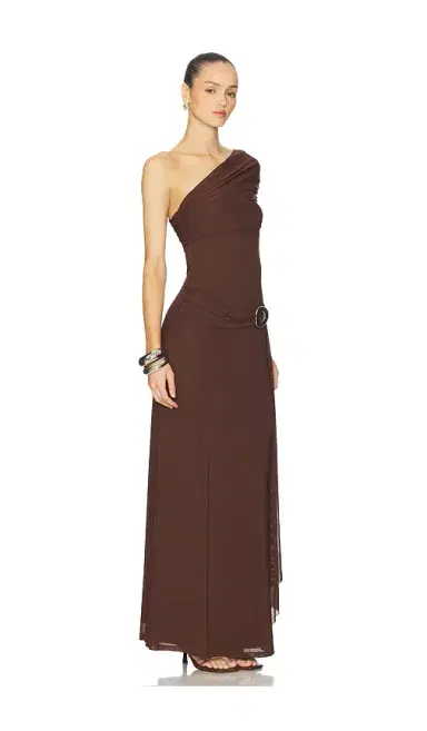 Runaway The Label Kassi Draped One Shoulder Midi Dress | Thumbnail 2