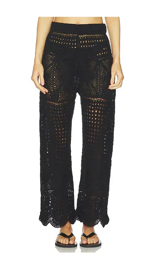Agua Bendita Wesley Quilt Flared Pants