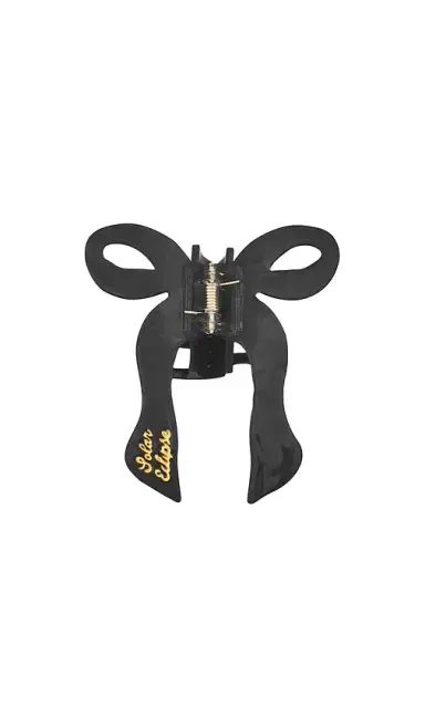 Solar Eclipse Hand-painted Coquette Bow Claw Hair Clip | Thumbnail 1