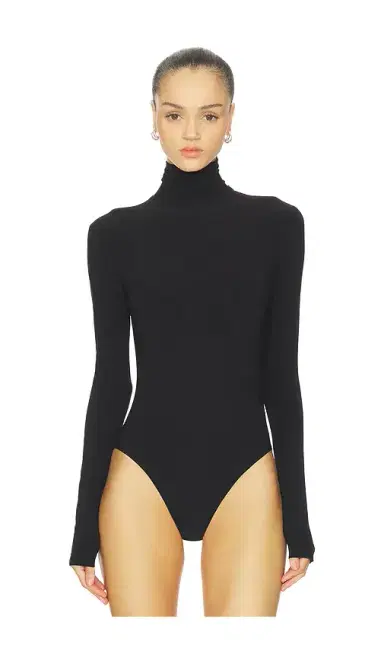 Norma Kamali Long Sleeve Turtleneck Bodysuit | Thumbnail 2