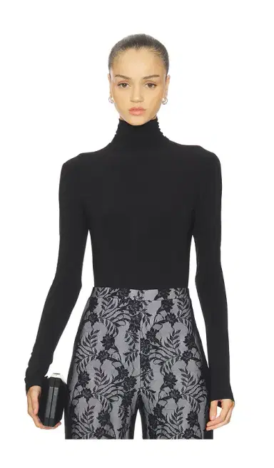 Norma Kamali Long Sleeve Turtleneck Bodysuit | Thumbnail 1