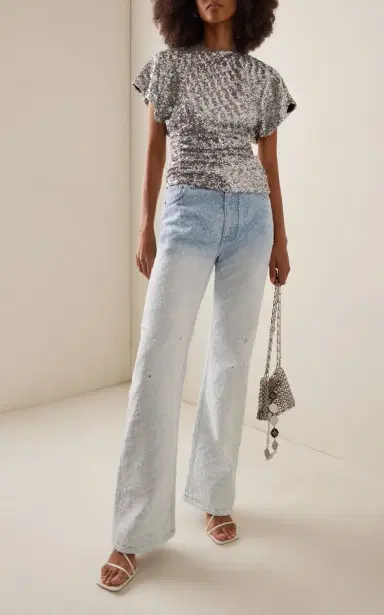 Rabanne Ombre Straight-Leg Jeans | Thumbnail 2 Rabanne Ombre Straight-Leg Jeans | Thumbnail 2
