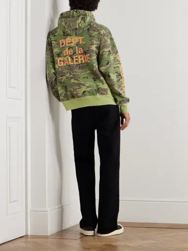 Gallery Dept. Camouflage and Logo-Print Cotton-Jersey Hoodie - Men | Thumbnail 2 Gallery Dept. Camouflage and Logo-Print Cotton-Jersey Hoodie - Men | Thumbnail 2