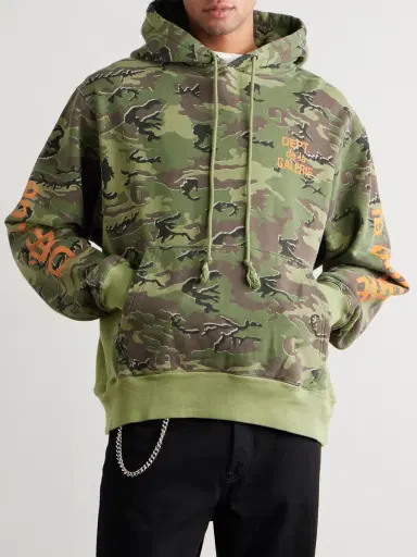 Gallery Dept. Camouflage and Logo-Print Cotton-Jersey Hoodie - Men | Thumbnail 3 Gallery Dept. Camouflage and Logo-Print Cotton-Jersey Hoodie - Men | Thumbnail 3
