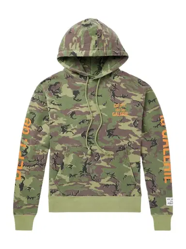 Gallery Dept. Camouflage and Logo-Print Cotton-Jersey Hoodie - Men | Thumbnail 1 Gallery Dept. Camouflage and Logo-Print Cotton-Jersey Hoodie - Men | Thumbnail 1