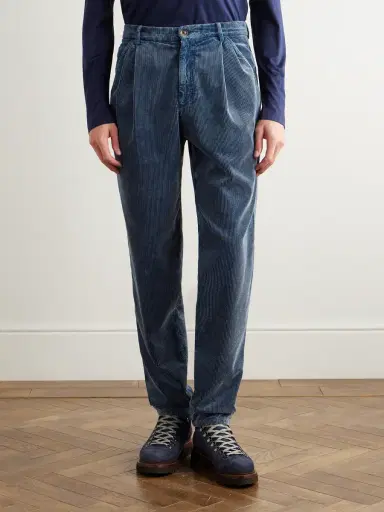 Brunello Cucinelli Tapered Cotton-Corduroy Trousers - Men | Thumbnail 3 Brunello Cucinelli Tapered Cotton-Corduroy Trousers - Men | Thumbnail 3