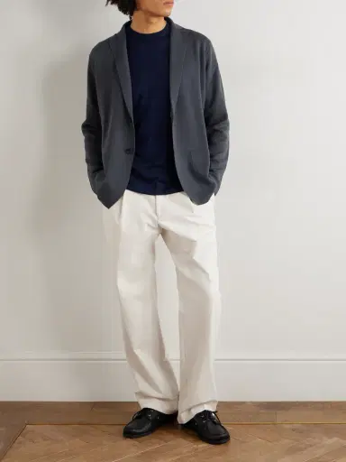 Thom Sweeney Cashmere and Silk-Blend Sweater - Men | Thumbnail 2 Thom Sweeney Cashmere and Silk-Blend Sweater - Men | Thumbnail 2