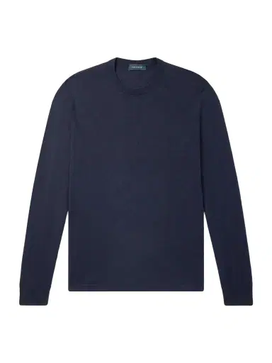 Thom Sweeney Cashmere and Silk-Blend Sweater - Men | Thumbnail 1 Thom Sweeney Cashmere and Silk-Blend Sweater - Men | Thumbnail 1