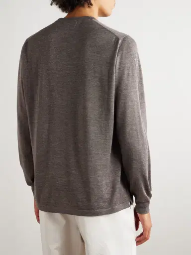 Thom Sweeney Cashmere and Silk-Blend Sweater - Men | Thumbnail 4 Thom Sweeney Cashmere and Silk-Blend Sweater - Men | Thumbnail 4
