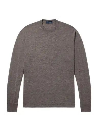 Thom Sweeney Cashmere and Silk-Blend Sweater - Men | Thumbnail 1 Thom Sweeney Cashmere and Silk-Blend Sweater - Men | Thumbnail 1