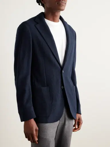 Sease Panelled Virgin Wool-Blend and Nylon-Blend Hooded Blazer - Men | Thumbnail 6