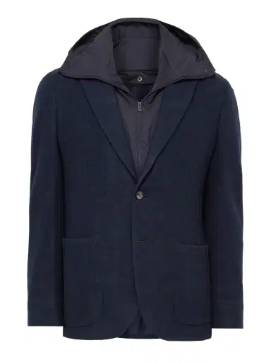 Sease Panelled Virgin Wool-Blend and Nylon-Blend Hooded Blazer - Men | Thumbnail 1