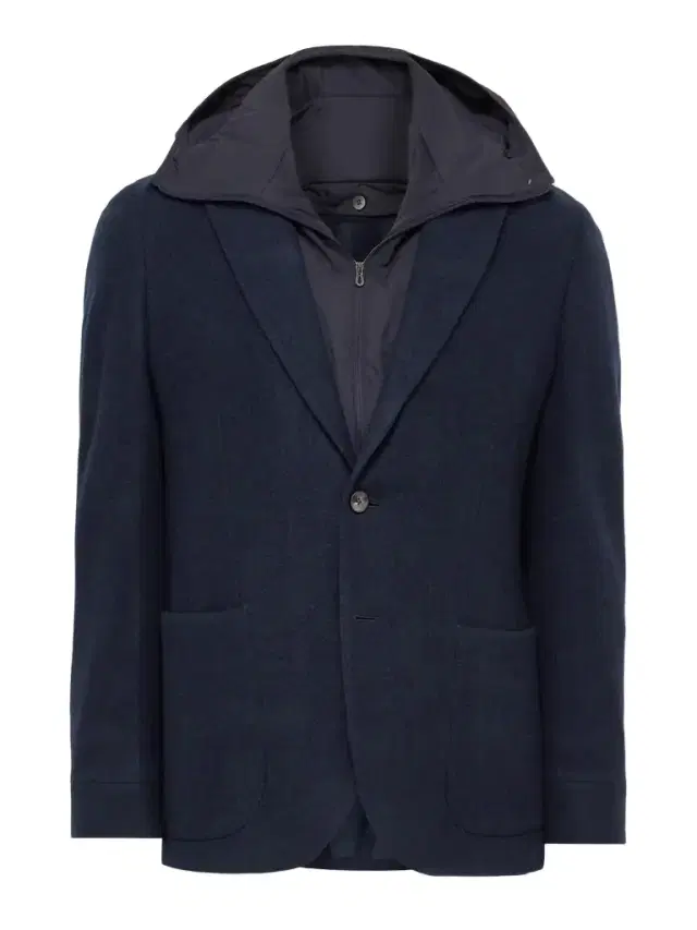 Panelled Virgin Wool-Blend and Nylon-Blend Hooded Blazer - Men