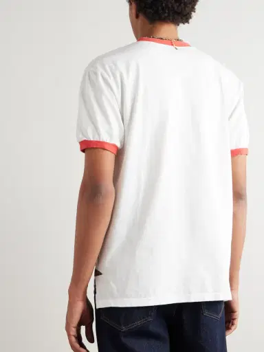 KAPITAL Pennant Ringer Logo-Appliquéd Cotton-Jersey T-Shirt - Men | Thumbnail 4 KAPITAL Pennant Ringer Logo-Appliquéd Cotton-Jersey T-Shirt - Men | Thumbnail 4