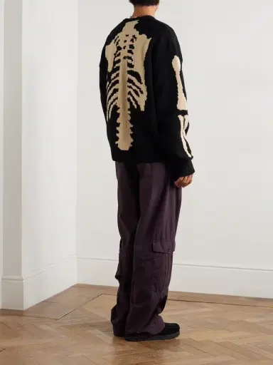 KAPITAL Oversized Intarsia Wool Sweater - Men | Thumbnail 2 KAPITAL Oversized Intarsia Wool Sweater - Men | Thumbnail 2