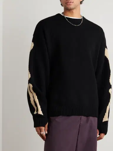 KAPITAL Oversized Intarsia Wool Sweater - Men | Thumbnail 3 KAPITAL Oversized Intarsia Wool Sweater - Men | Thumbnail 3