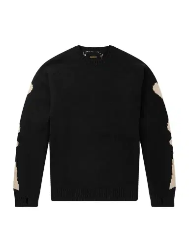 KAPITAL Oversized Intarsia Wool Sweater - Men | Thumbnail 1 KAPITAL Oversized Intarsia Wool Sweater - Men | Thumbnail 1