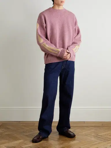 KAPITAL Bone Oversized Intarsia Wool Sweater - Men | Thumbnail 2 KAPITAL Bone Oversized Intarsia Wool Sweater - Men | Thumbnail 2
