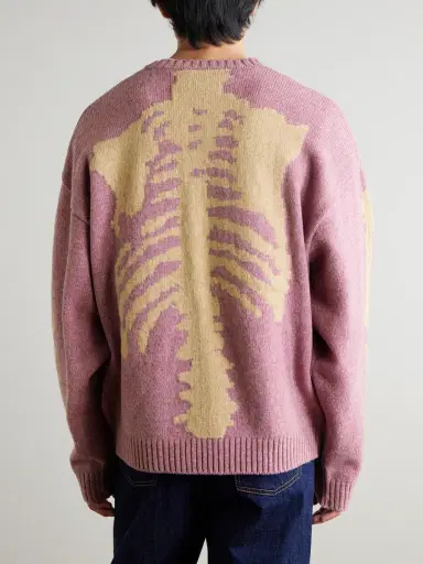 KAPITAL Bone Oversized Intarsia Wool Sweater - Men | Thumbnail 3 KAPITAL Bone Oversized Intarsia Wool Sweater - Men | Thumbnail 3