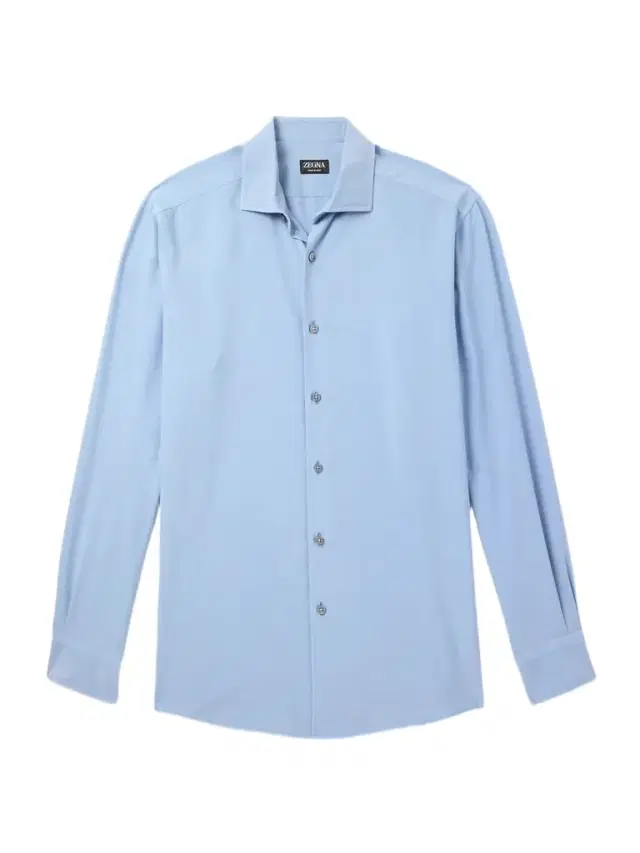 Zegna Spread-Collar Mulberry Silk Shirt - Men