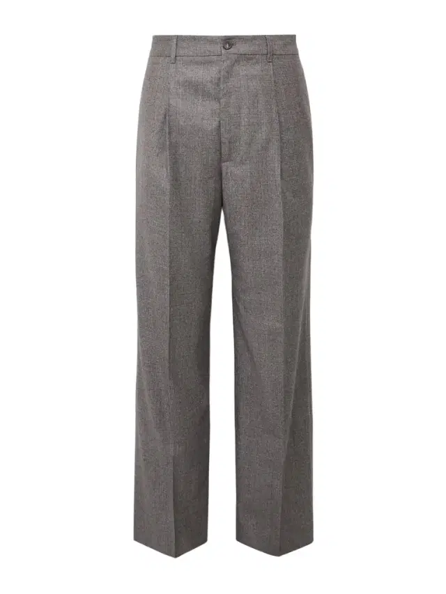 Frame Wide-Leg Pleated Virgin Wool-Flannel Suit Trousers - Men
