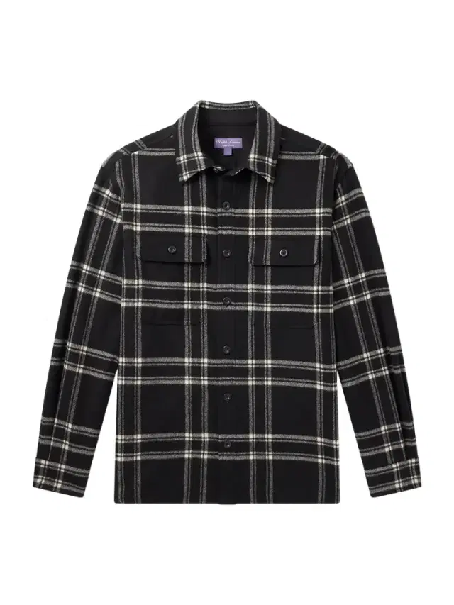Gable Checked Wool-Flannel Shirt - Men Gable Checked Wool-Flannel Shirt - Men