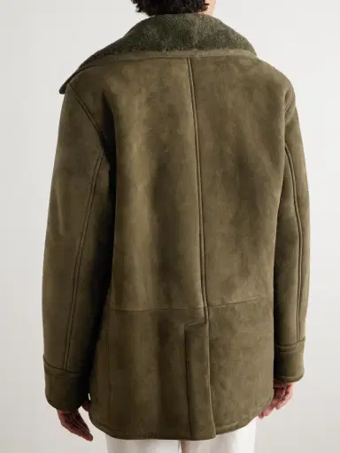 Ralph Lauren Purple Label Double-Breasted Shearling Jacket - Men | Thumbnail 4