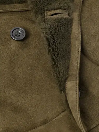 Ralph Lauren Purple Label Double-Breasted Shearling Jacket - Men | Thumbnail 5
