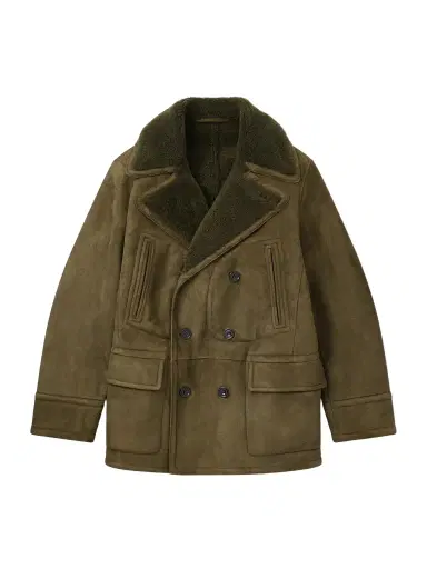 Ralph Lauren Purple Label Double-Breasted Shearling Jacket - Men | Thumbnail 1