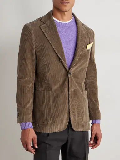 Rubinacci Cotton-Corduroy Blazer - Men | Thumbnail 3 Rubinacci Cotton-Corduroy Blazer - Men | Thumbnail 3