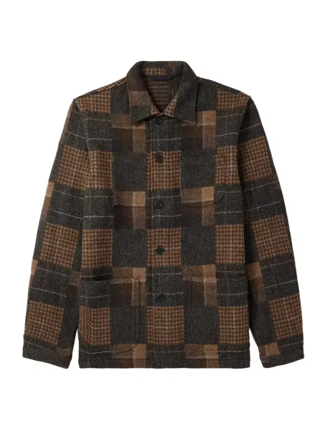 Checked Wool-Flannel Overshirt - Men