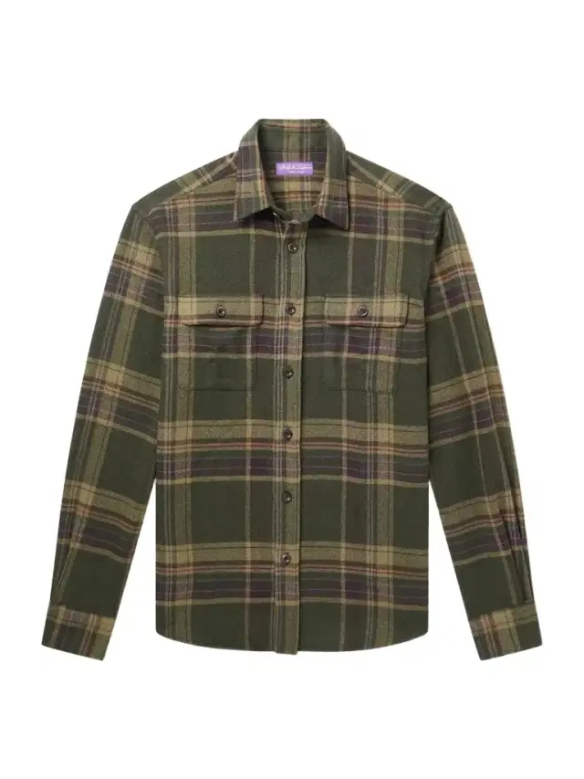 Cooper Checked Cashmere-Flannel Shirt - Men