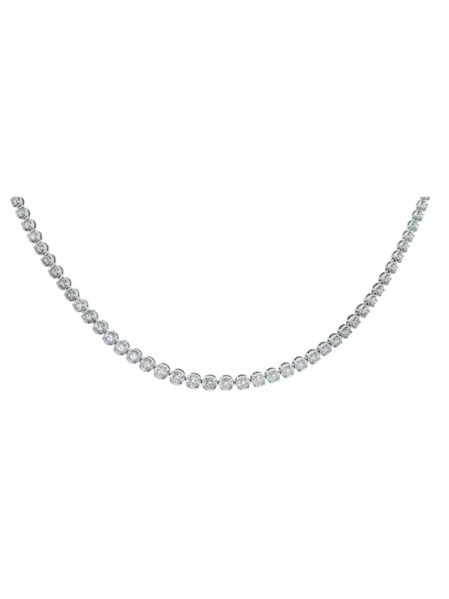 5.00ct Diamond 14K Gold Tennis Necklace