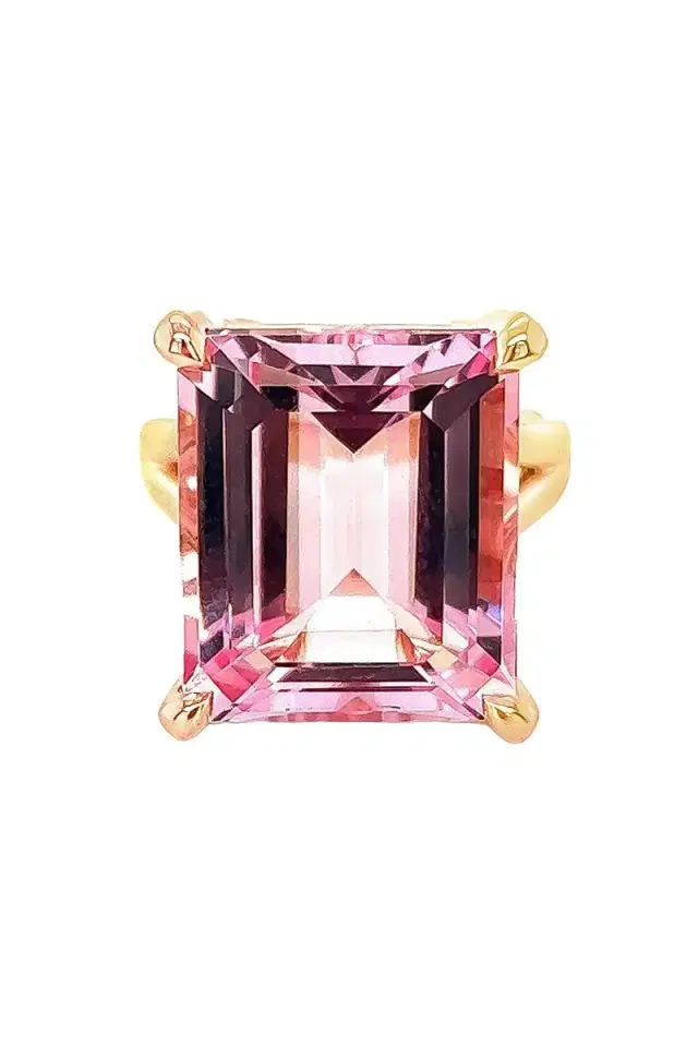 LISA NIK Pink Morganite Ring