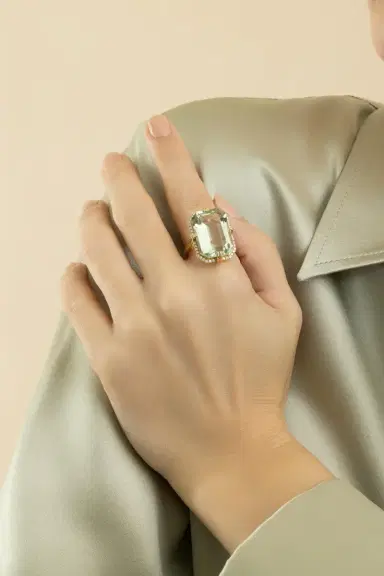 GOSHWARA Prasiolite Gossip Ring | Thumbnail 3 GOSHWARA Prasiolite Gossip Ring | Thumbnail 3