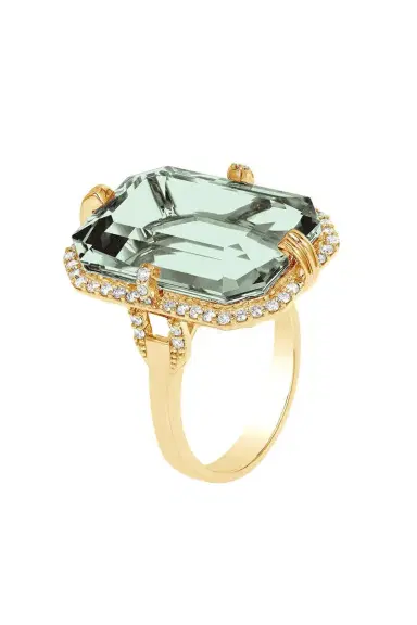 GOSHWARA Prasiolite Gossip Ring | Thumbnail 1 GOSHWARA Prasiolite Gossip Ring | Thumbnail 1
