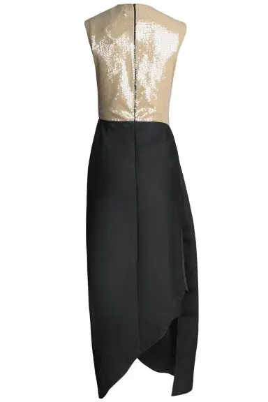David Koma Sleeveless Draped Skirt Midi Dress | Thumbnail 5