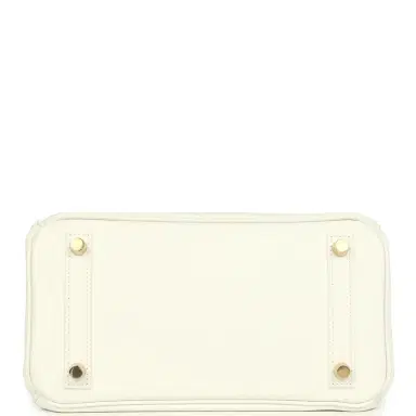HERMÈS Hermes Birkin 25 New White Swift Gold Hardware | Thumbnail 6 HERMÈS Hermes Birkin 25 New White Swift Gold Hardware | Thumbnail 6